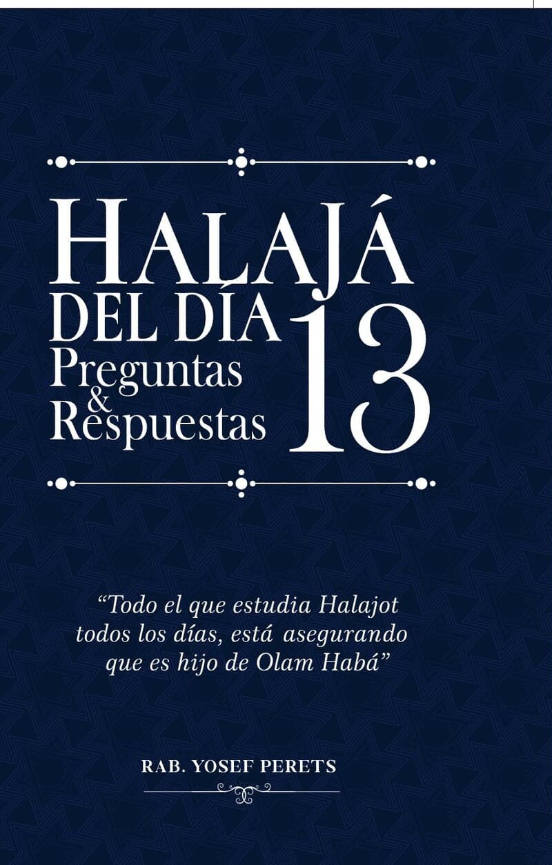 Halajá del Día · Tomo 13